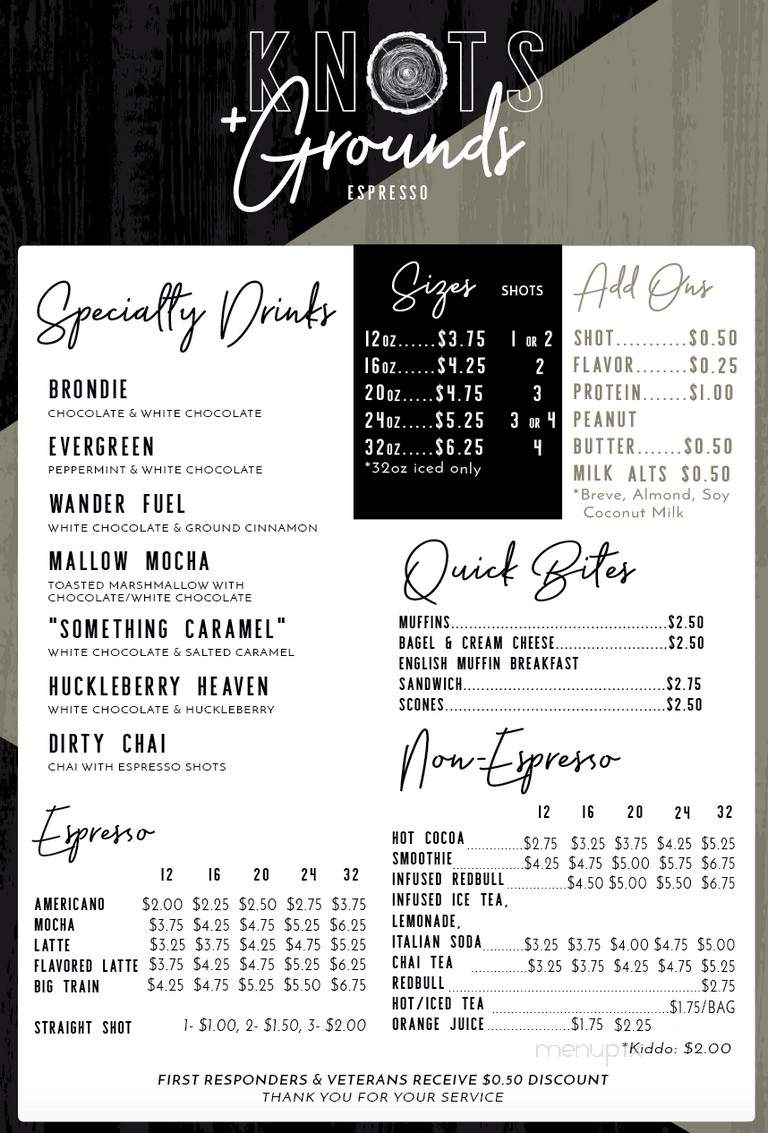 Dunkaroo Espresso and Mini Donuts - Kennewick, WA menu_pic