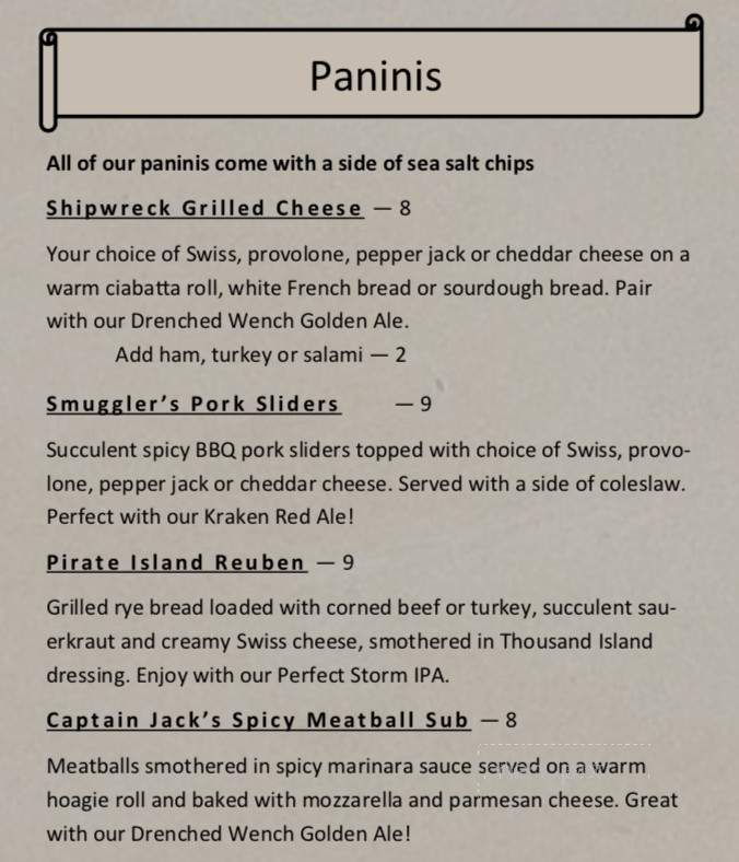 Vessel Wines - Woodinville, WA menu_pic
