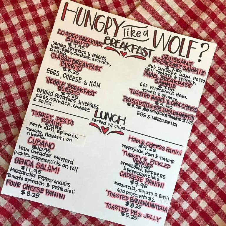 Little Red's Bakery - Leavenworth, WA menu_pic