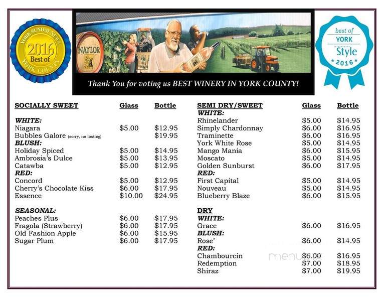 Nalory Wine - York, PA menu_pic