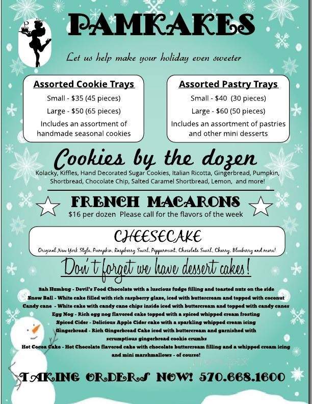 Pamkakes - Tamaqua, PA menu_pic