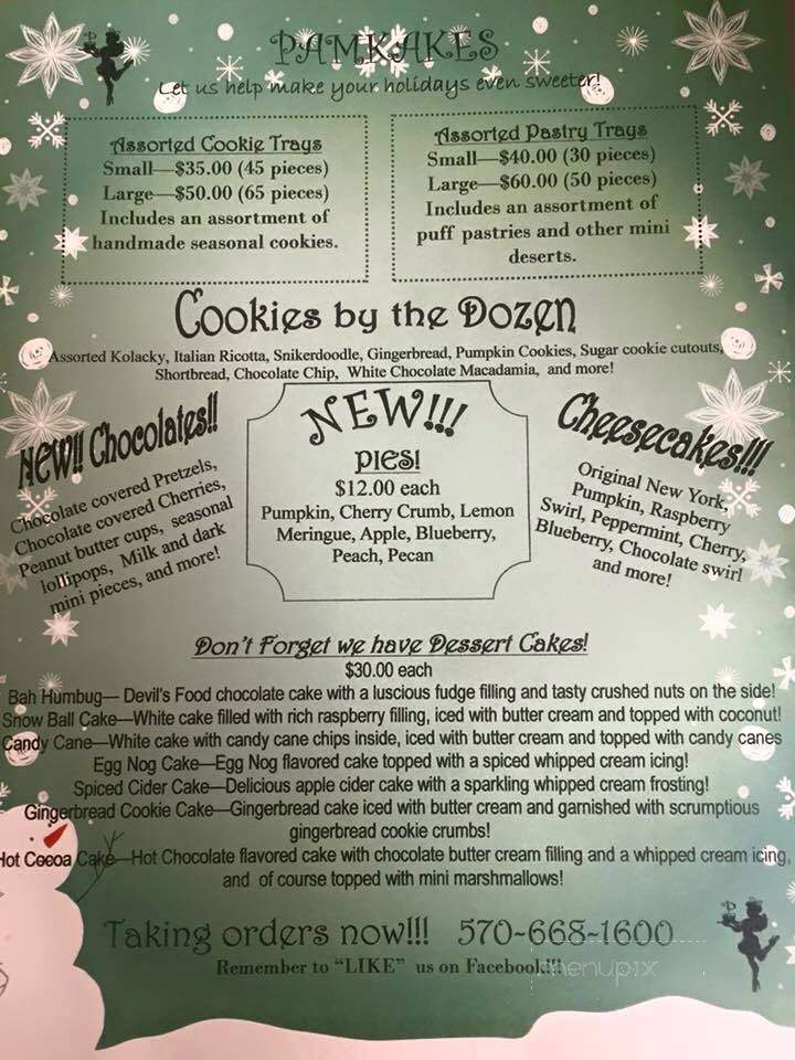 Pamkakes - Tamaqua, PA menu_pic