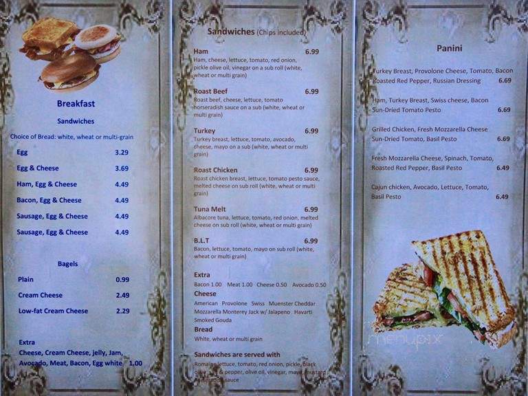 Gold Coast Cafe - Washington, DC menu_pic