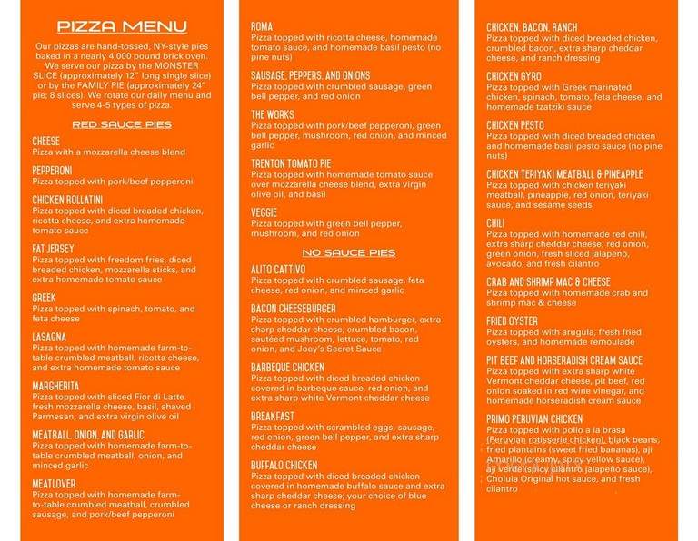 Pizza di Joey - Baltimore, MD menu_pic