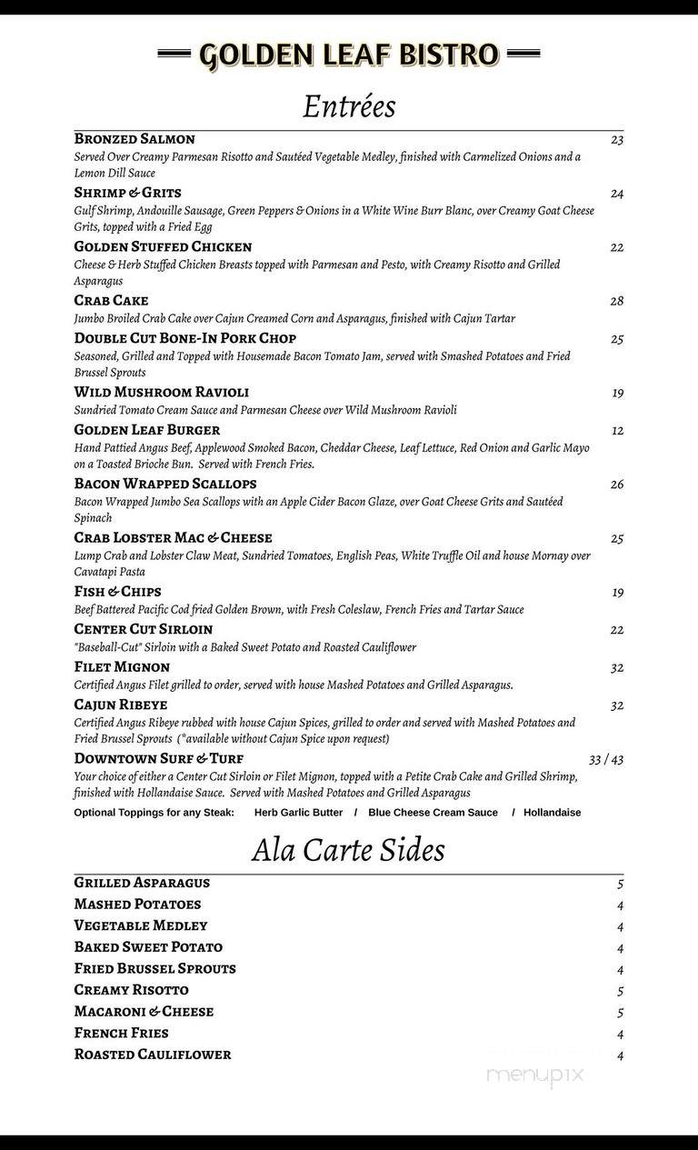 Golden Leaf Catering - Danville, VA menu_pic