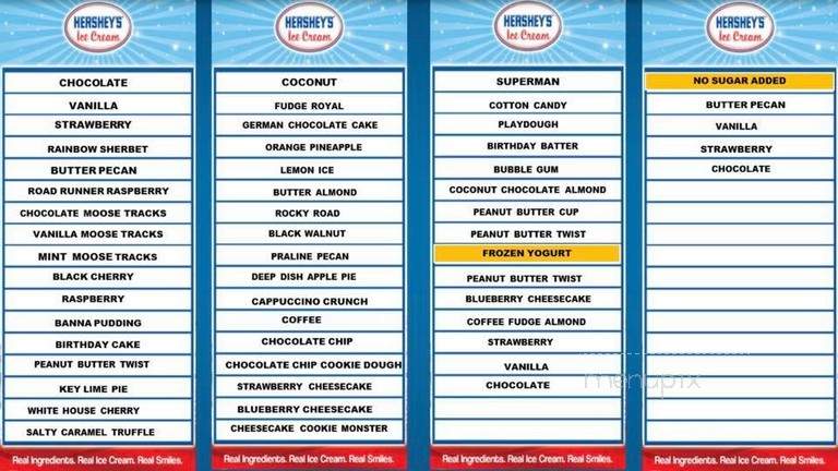 Sam's Ice Cream and Hot Dogs - Lexington, NC menu_pic
