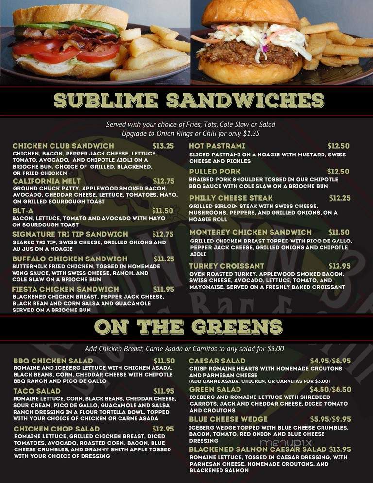 Roundin' 3rd - Long Beach, CA menu_pic