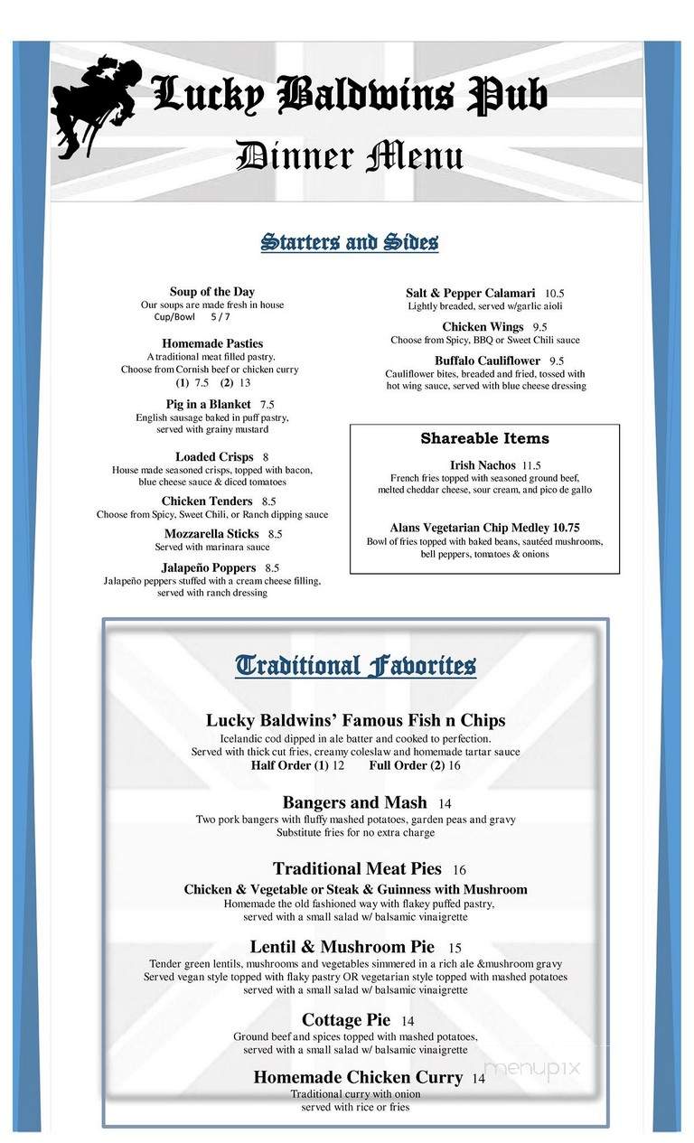 Lucky Baldwins Trappiste - Pasadena, CA menu_pic
