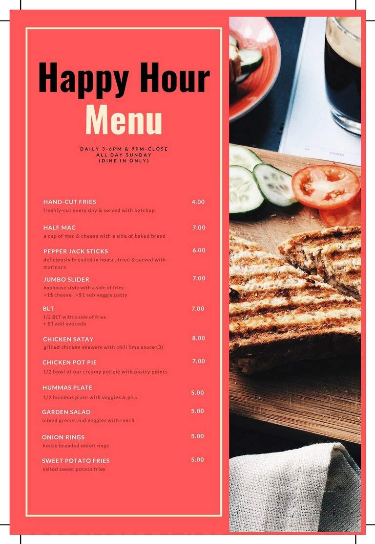 Hawthorne Hophouse - Portland, OR menu_pic