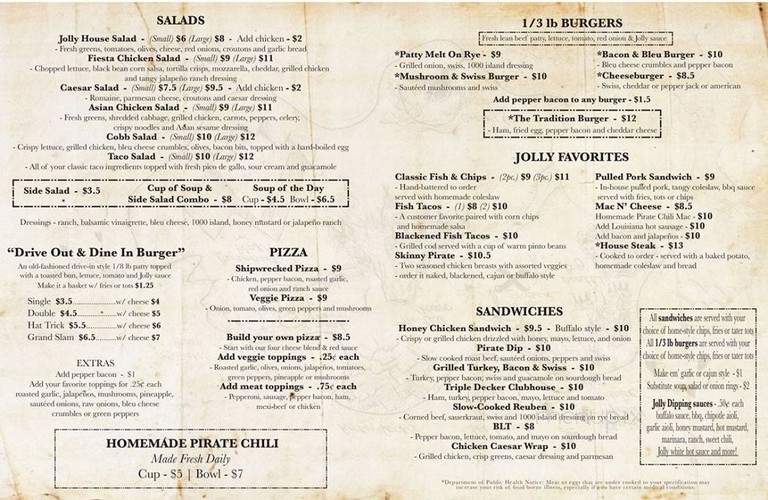 Jolly Roger At John's Landing - Portland, OR menu_pic