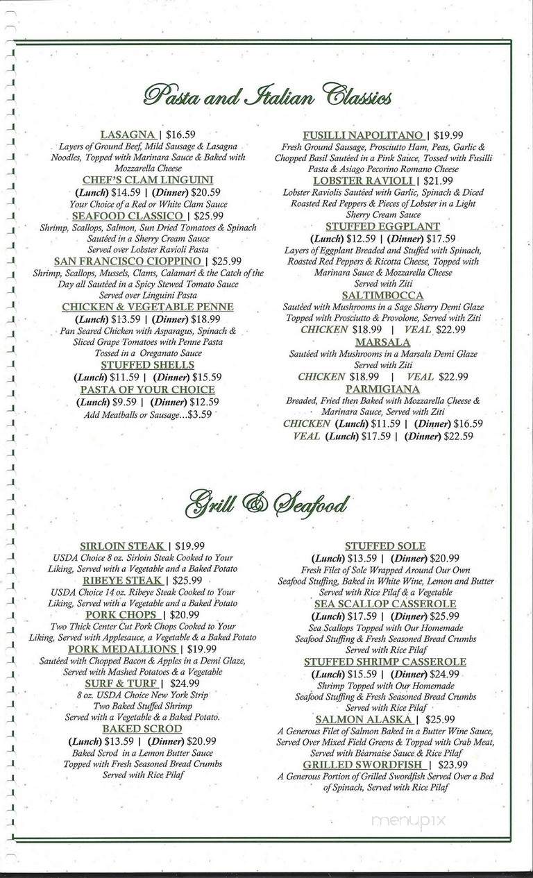 The Tavern - Suffield, CT menu_pic