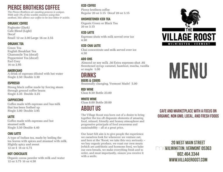 Village Roost Cafe & Marketplace - Wilmington, VT