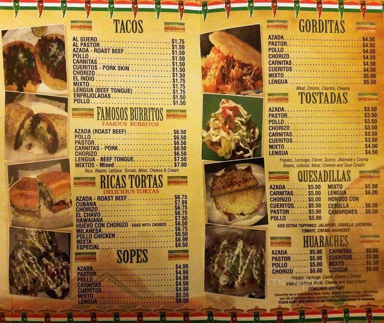 Hidalgo Restaurante - Central Falls, RI menu_pic