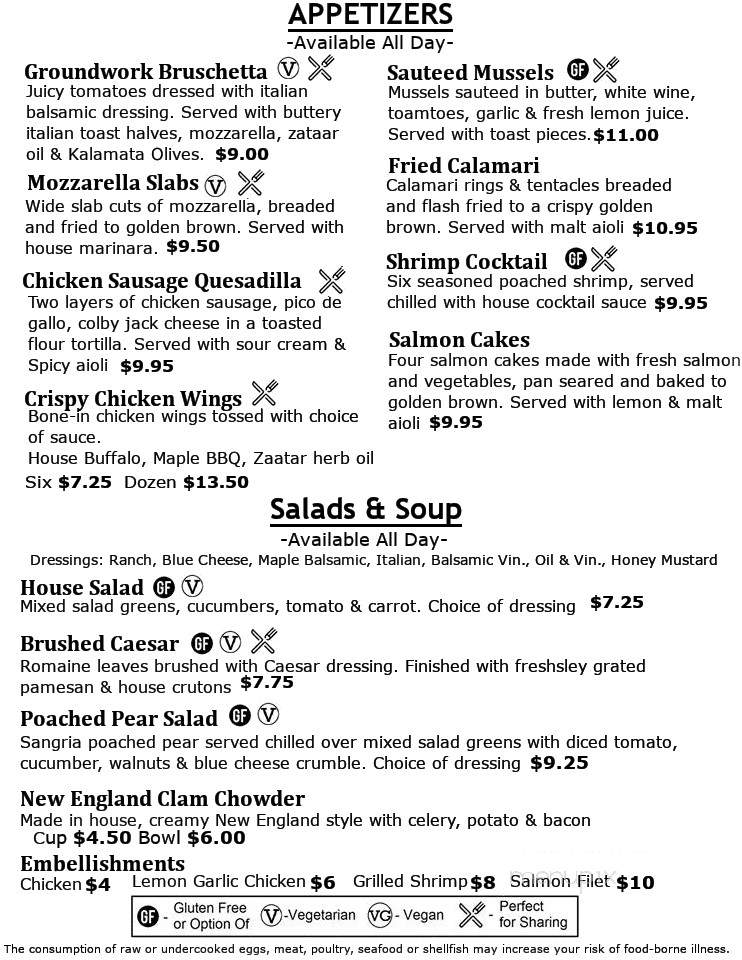 Alexanders Restaurant & Pub - Bradford, VT menu_pic