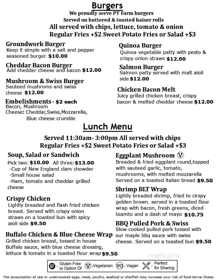 Alexanders Restaurant & Pub - Bradford, VT menu_pic