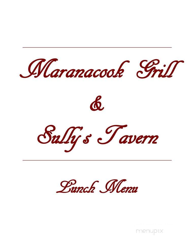 Maranacook Grill - Winthrop, ME menu_pic