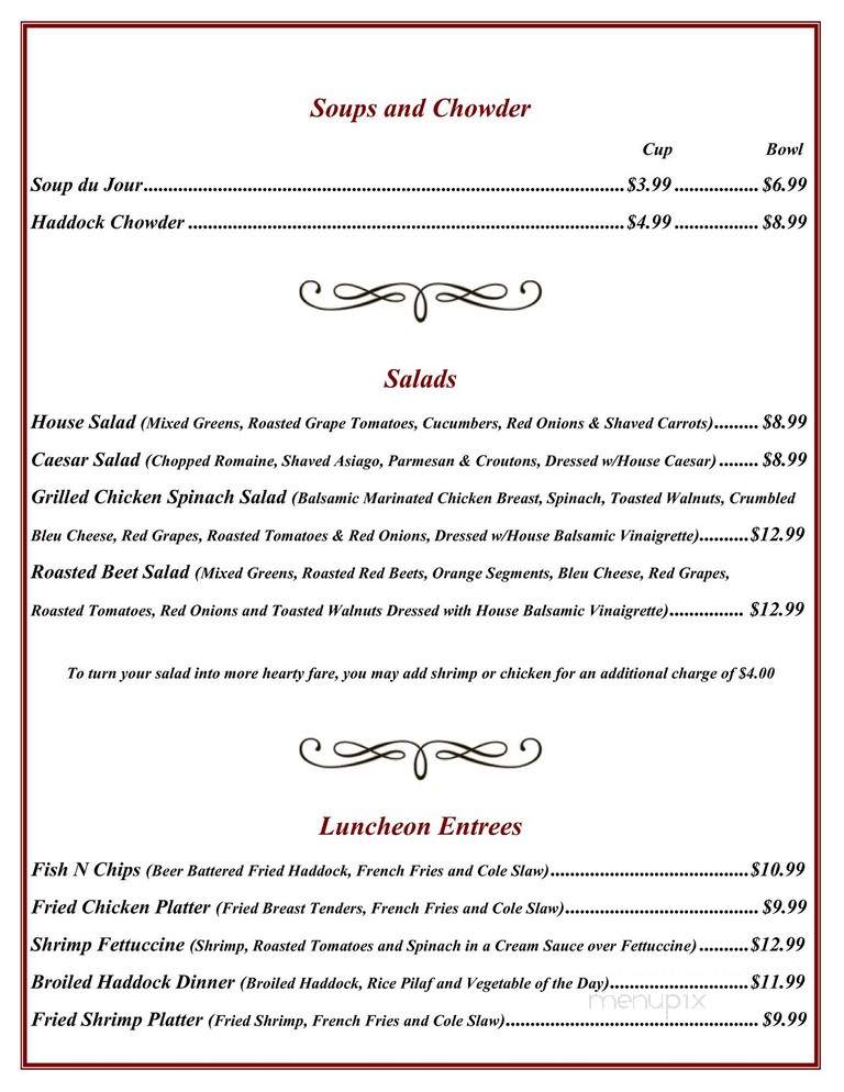 Maranacook Grill - Winthrop, ME menu_pic