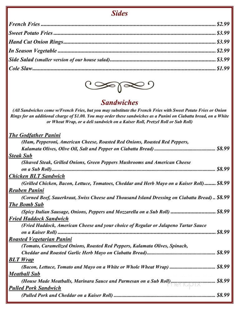Maranacook Grill - Winthrop, ME menu_pic