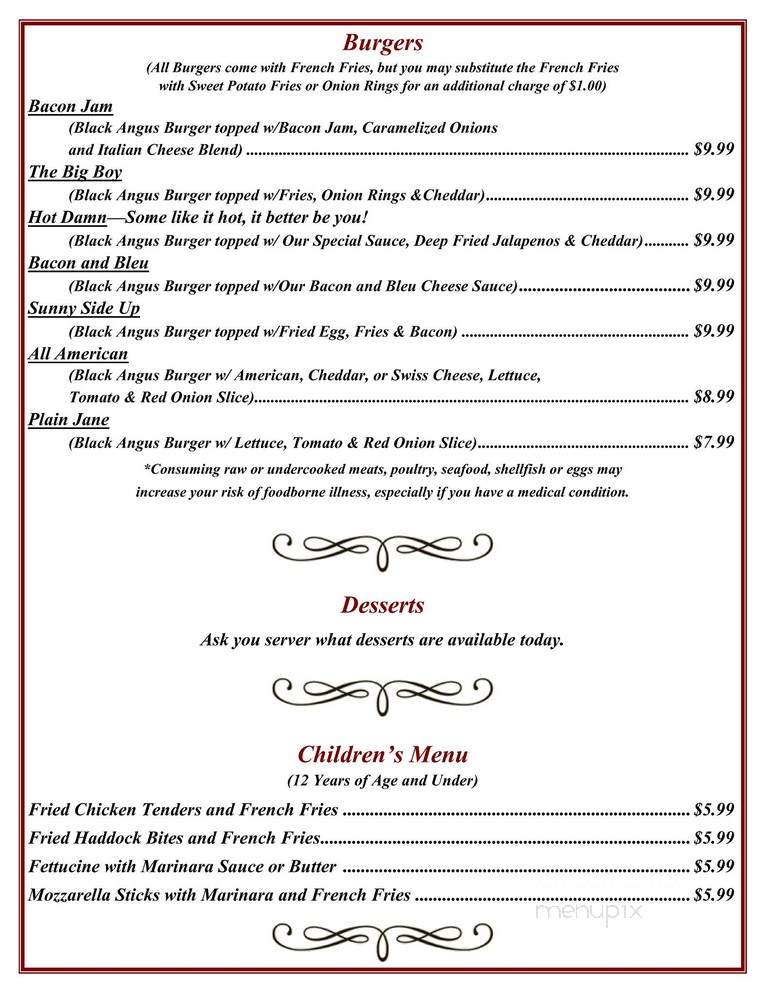 Maranacook Grill - Winthrop, ME menu_pic
