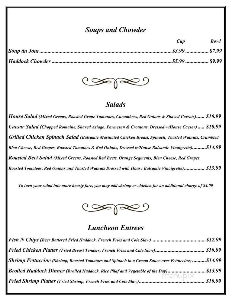 Maranacook Grill - Winthrop, ME menu_pic
