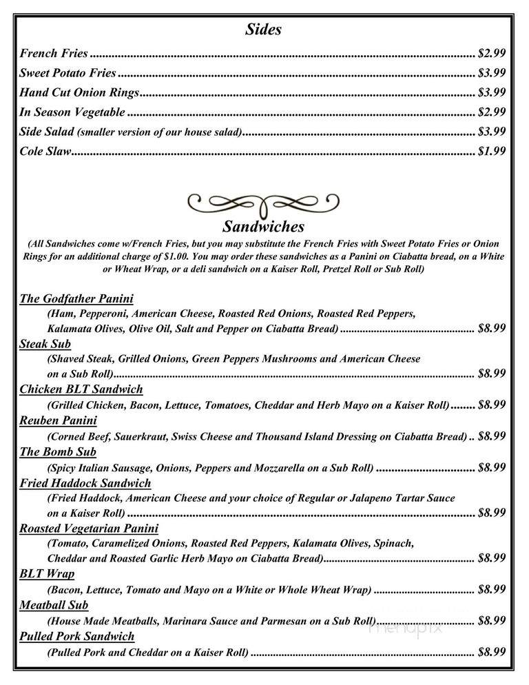 Maranacook Grill - Winthrop, ME menu_pic
