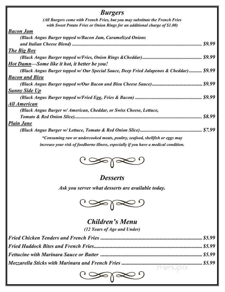 Maranacook Grill - Winthrop, ME menu_pic