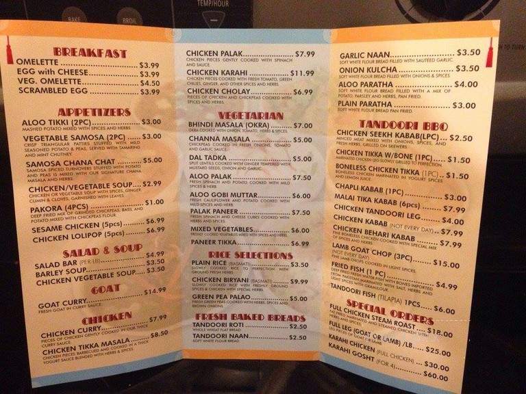 Five Star Indian Take Out Restaurant - Stamford, CT menu_pic