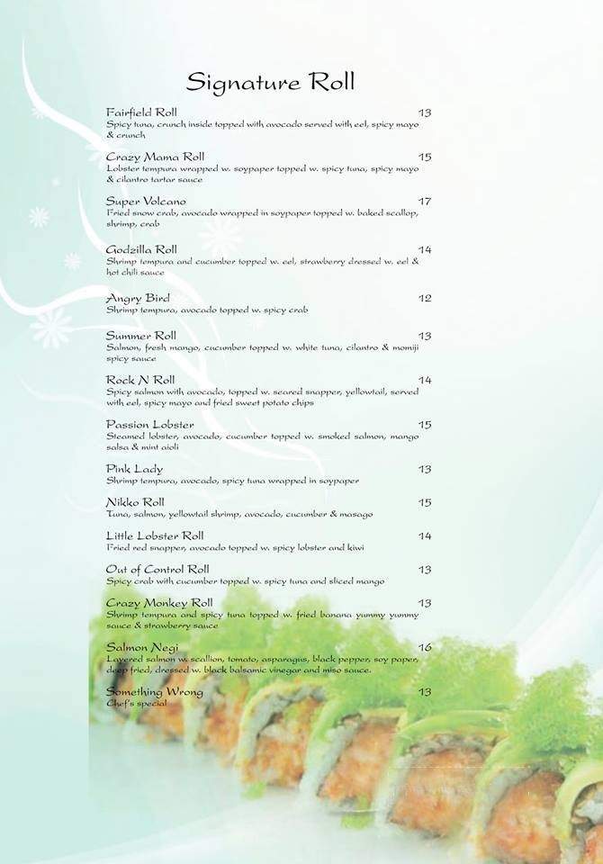 Nikko Hibachi Steakhouse & Lounge - Fairfield, NJ menu_pic