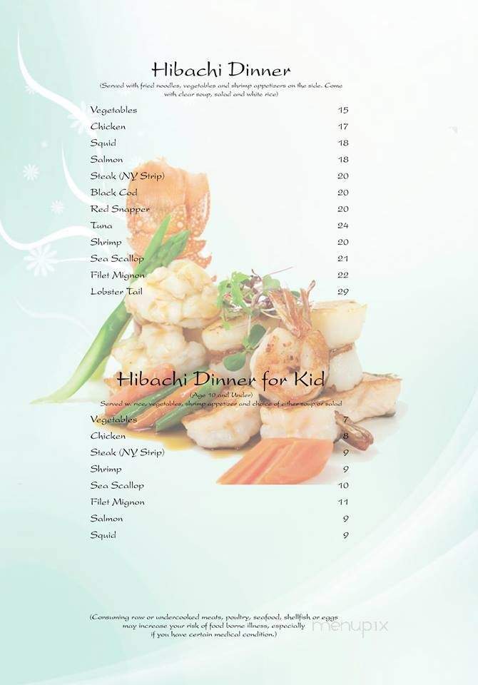 Nikko Hibachi Steakhouse & Lounge - Fairfield, NJ menu_pic