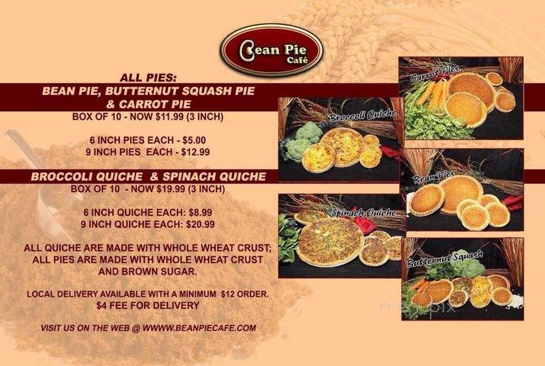 Bean Pie Cafe - South Orange, NJ menu_pic