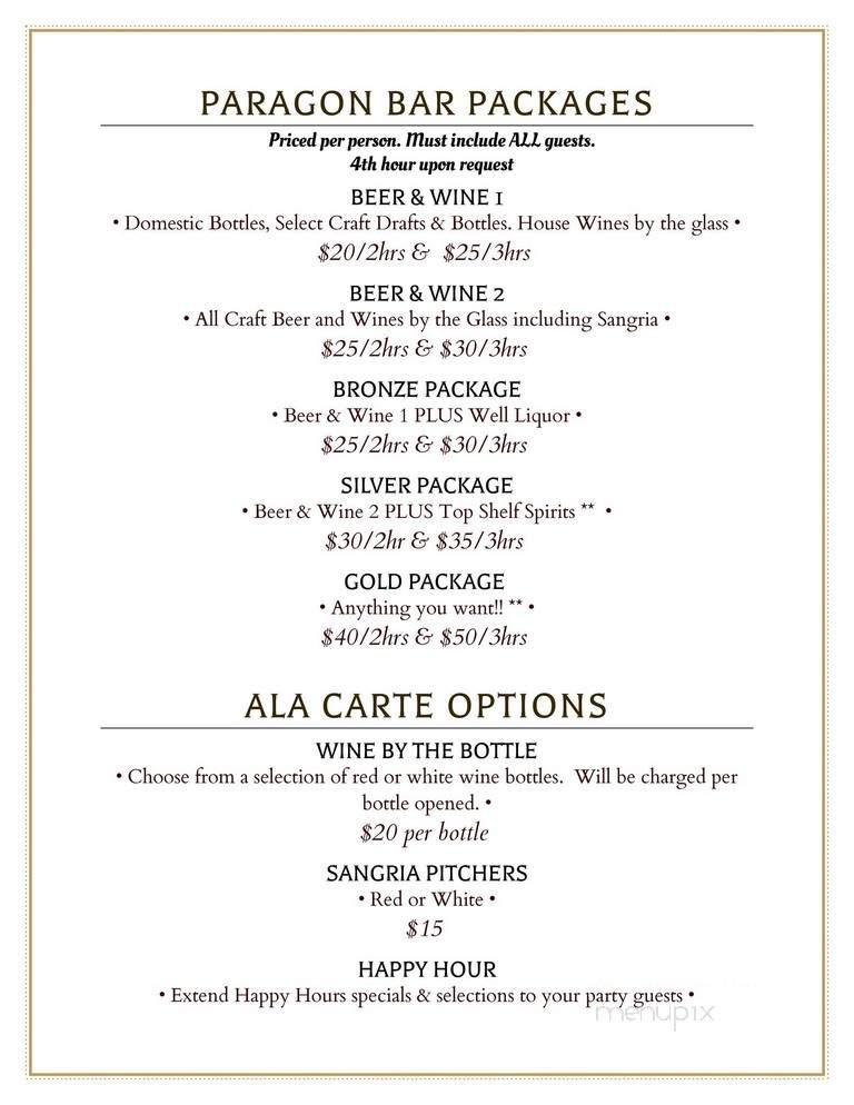 Paragon Tap & Table - Clark, NJ menu_pic