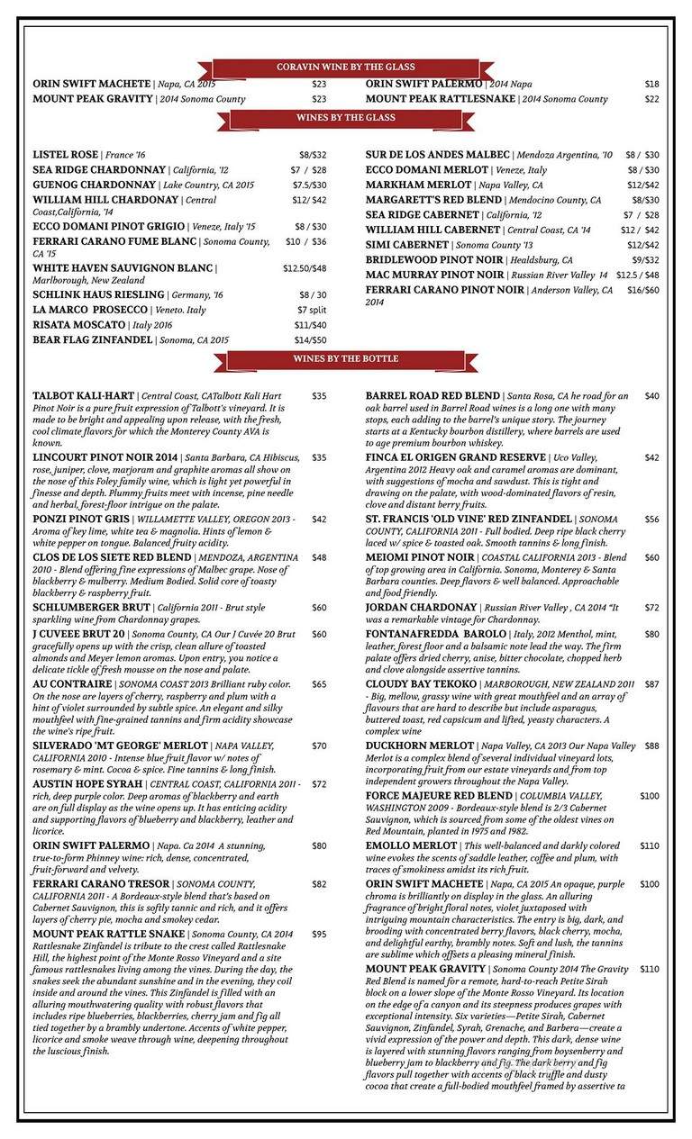 Paragon Tap & Table - Clark, NJ menu_pic
