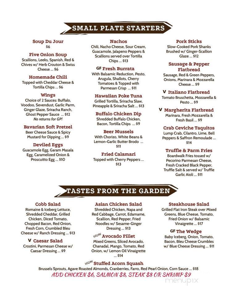 Paragon Tap & Table - Clark, NJ menu_pic