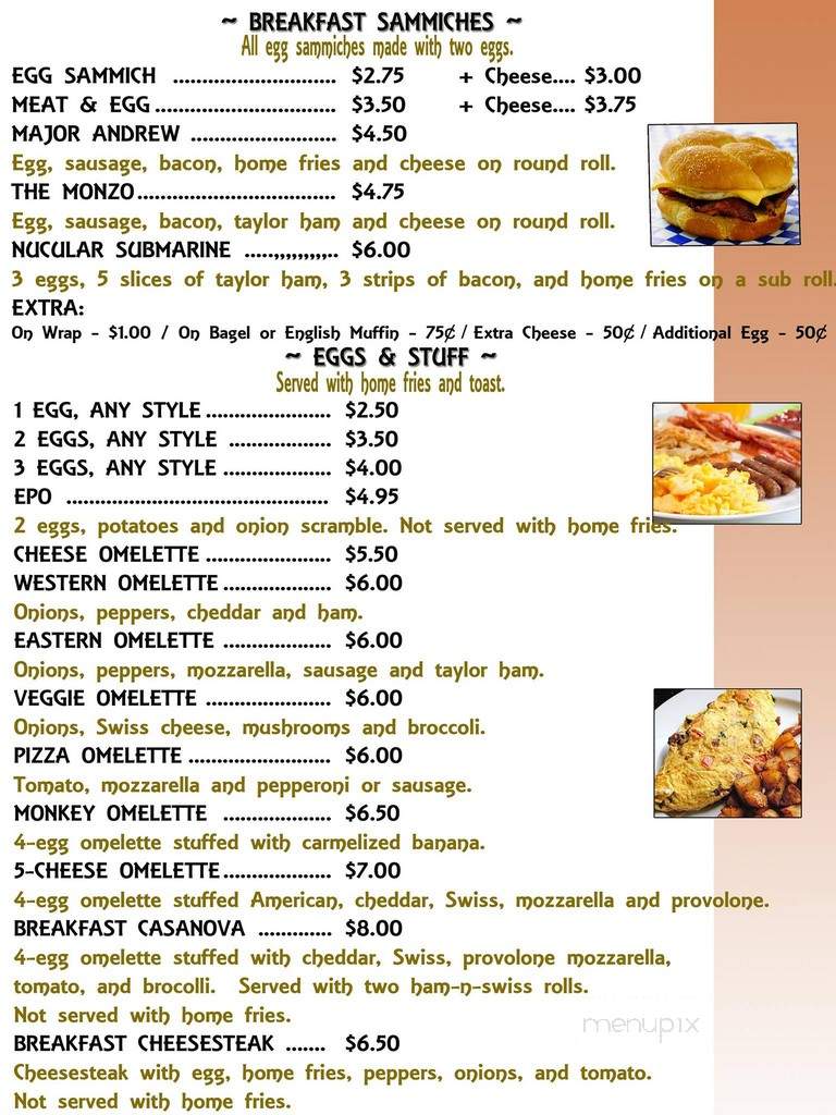 Flying Monkey Cafe & Deli - Sussex, NJ menu_pic