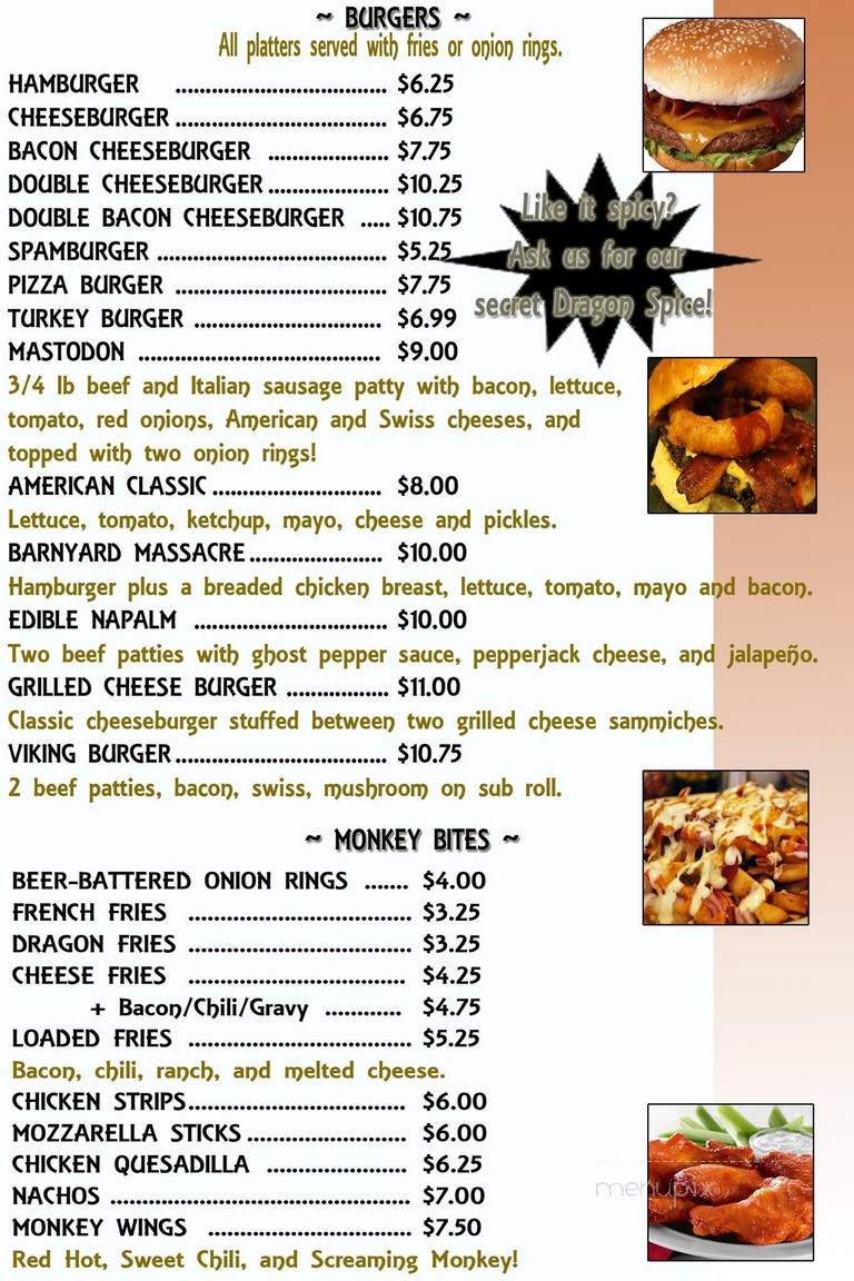 Flying Monkey Cafe & Deli - Sussex, NJ menu_pic