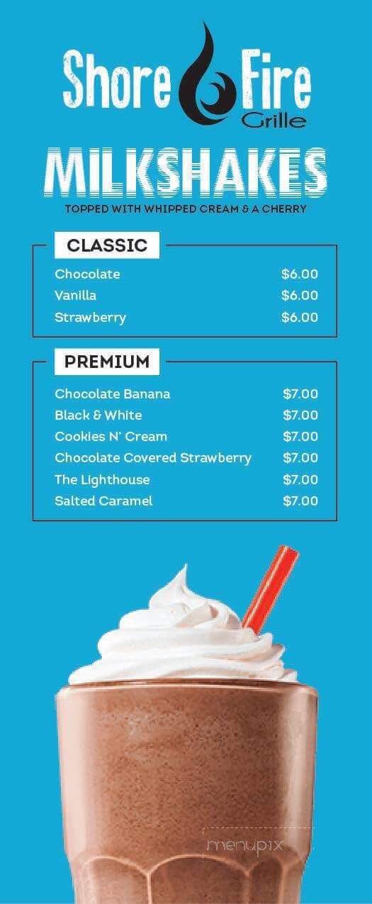 Shore Fire Grille - Surf City, NJ menu_pic