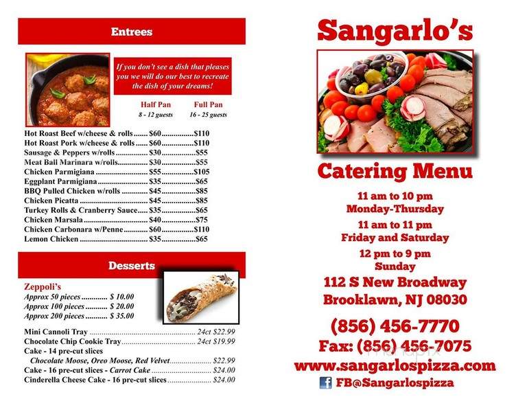 Sangarlo's Pizza - Brooklawn, NJ
