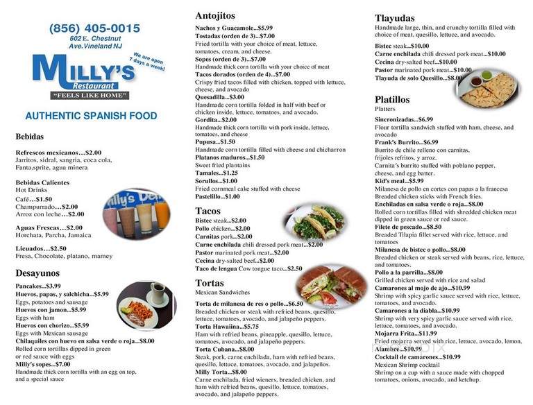 Milly's Restaurant - Vineland, NJ