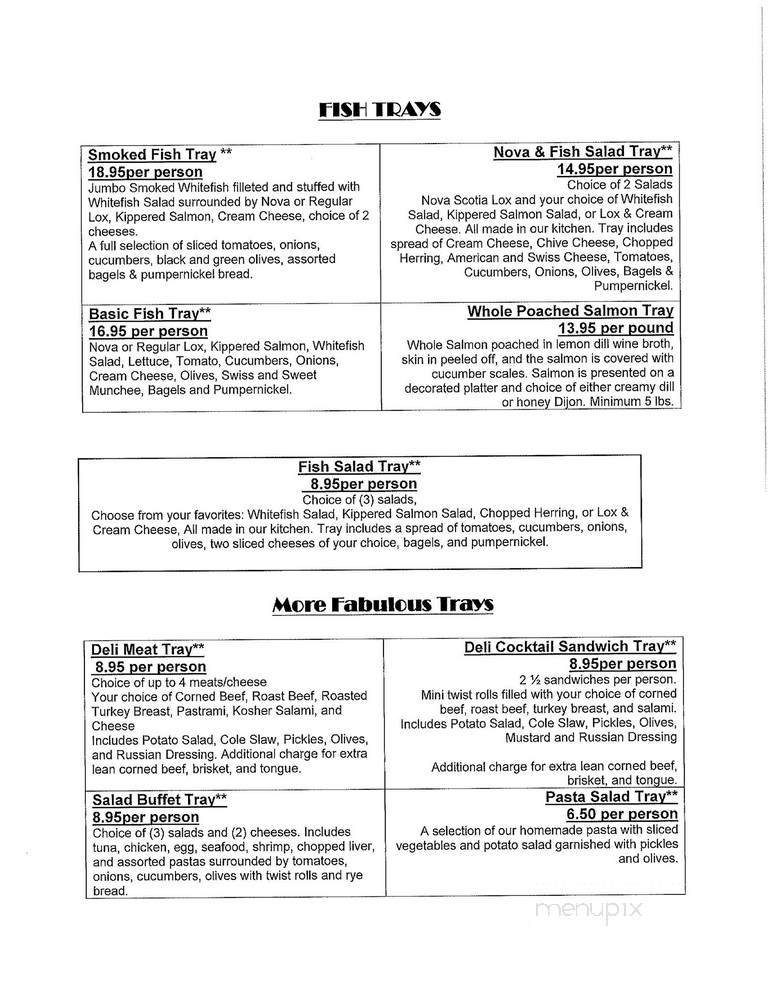 Steve Stein's Famous Deli - Southampton, PA menu_pic