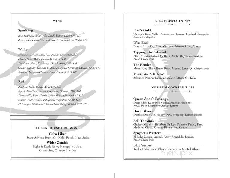 The Folly - New York, NY menu_pic