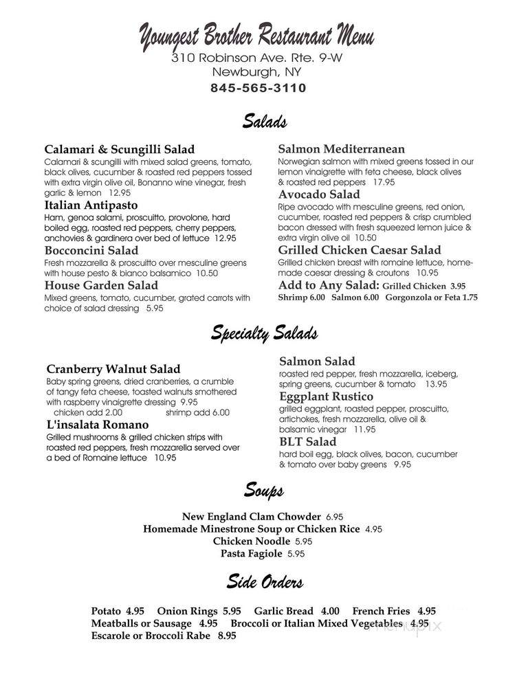 Two Brothers Deli & Pizza - Newburgh, NY menu_pic