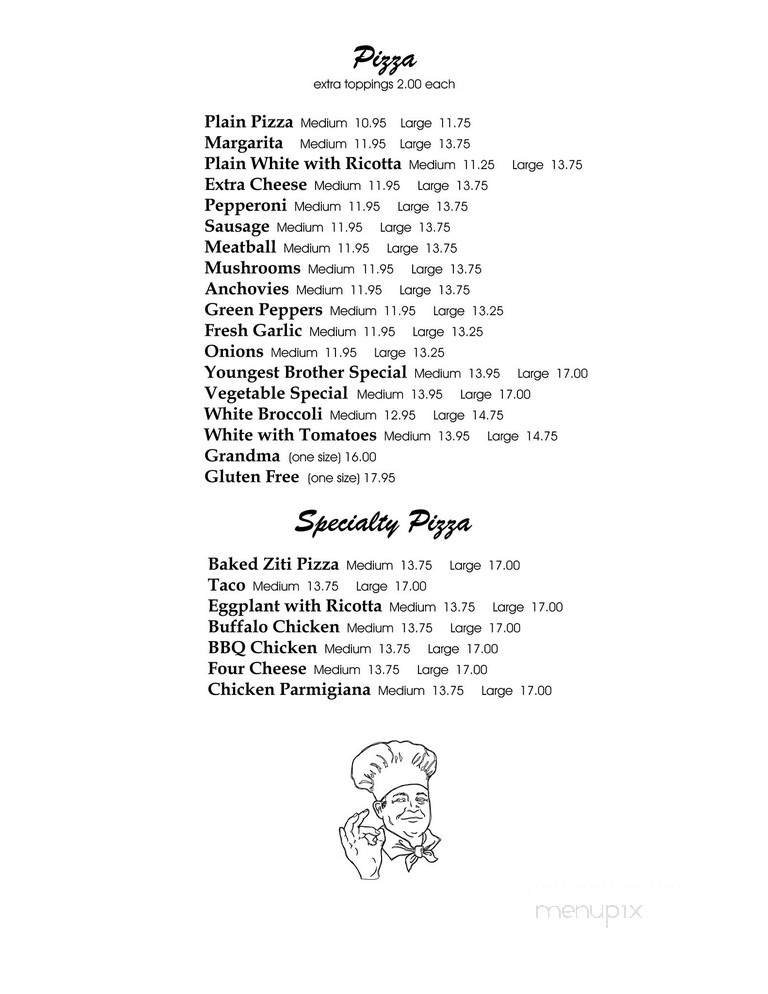 Two Brothers Deli & Pizza - Newburgh, NY menu_pic
