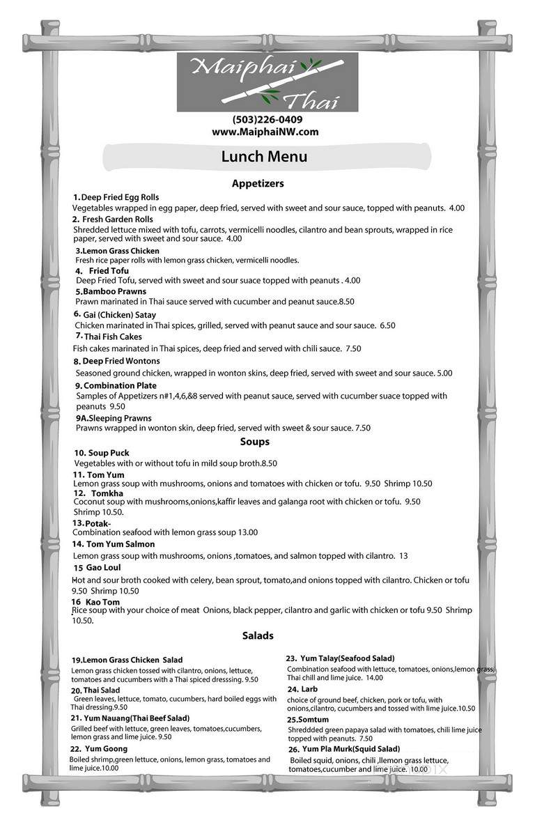 Maiphai Thai Cuisine - Portland, OR