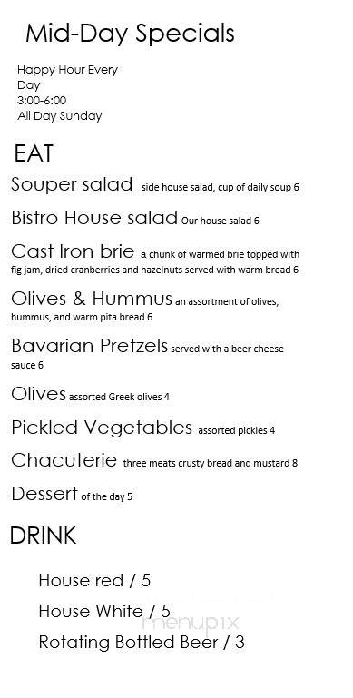 FUEL Bistro and Wine - Ridgefield, WA menu_pic