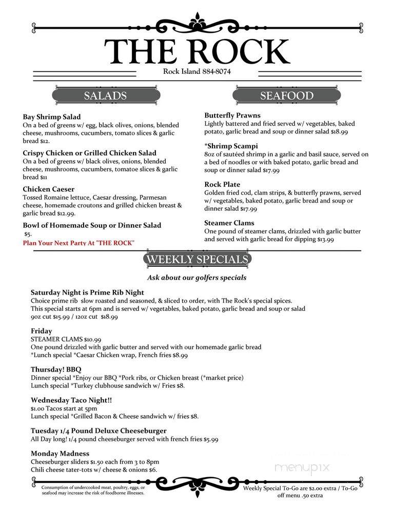 The Rock Bar & Grill - Rock Island, WA