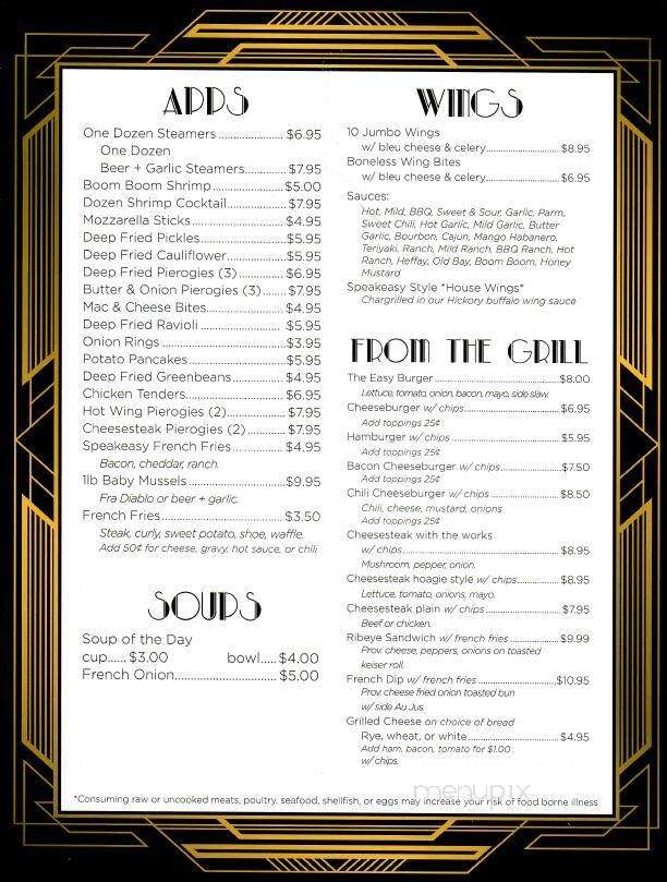 The Herrick Lodge - Union Dale, PA menu_pic