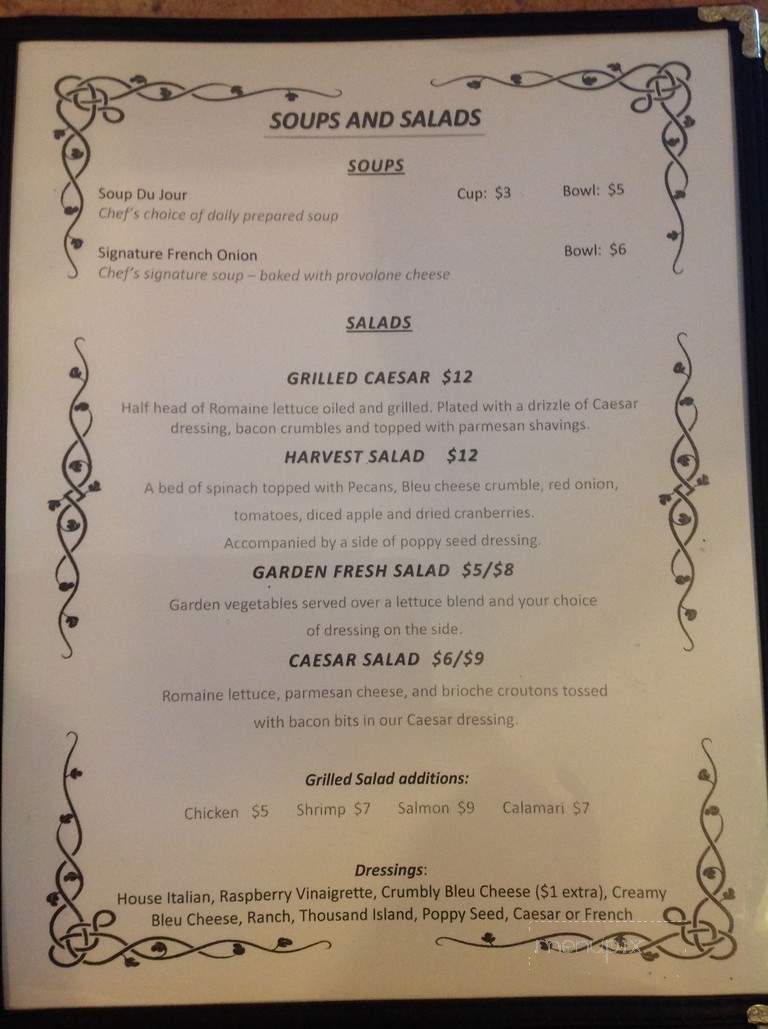 Ella's - Morristown, NY menu_pic