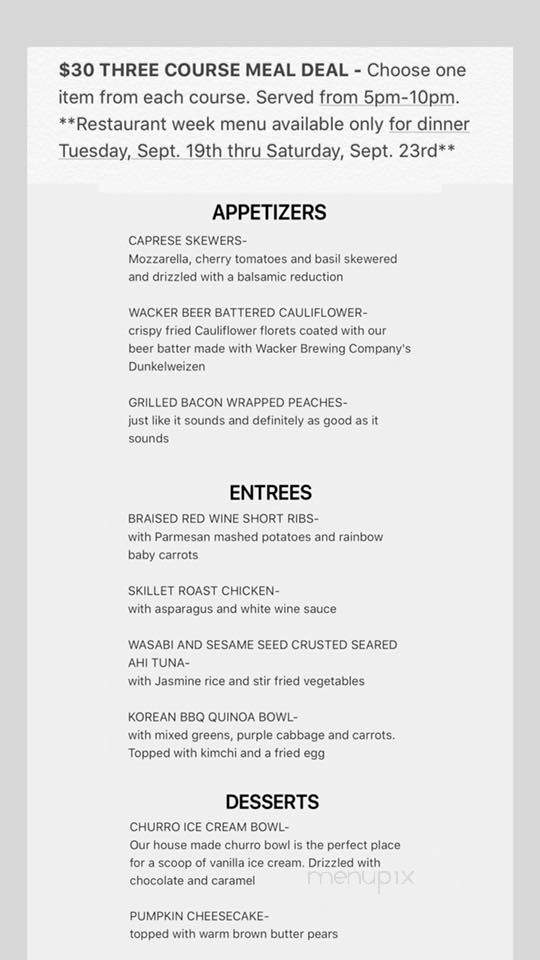 Altana Restaurant - Lancaster, PA menu_pic