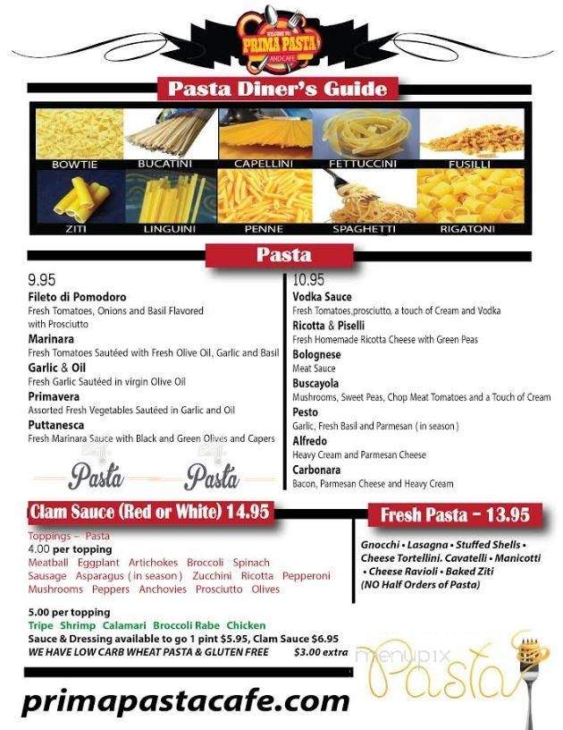 Fresh Italian Pasta - Jamaica, NY menu_pic