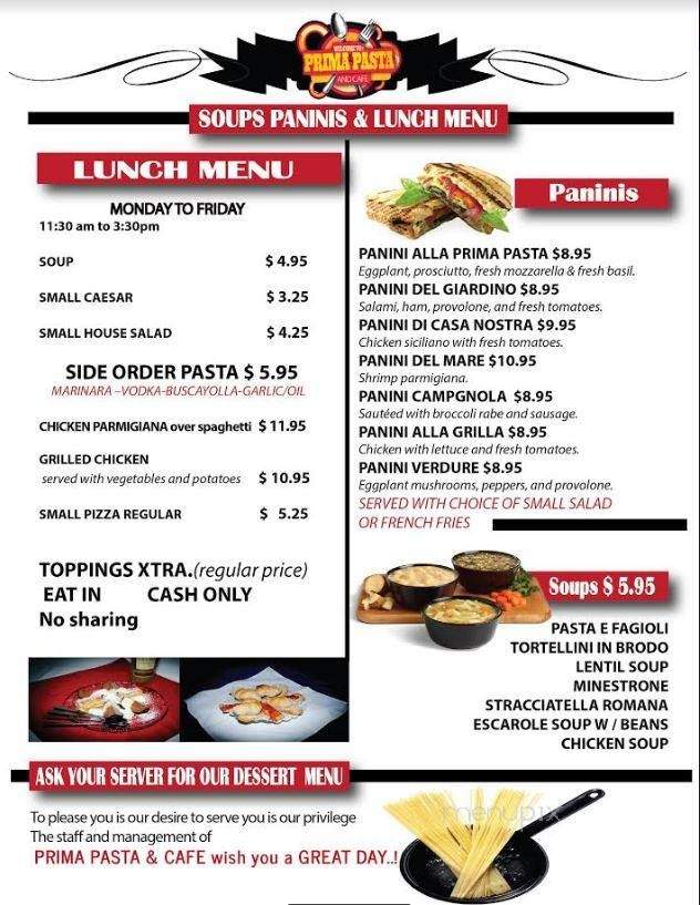 Fresh Italian Pasta - Jamaica, NY menu_pic